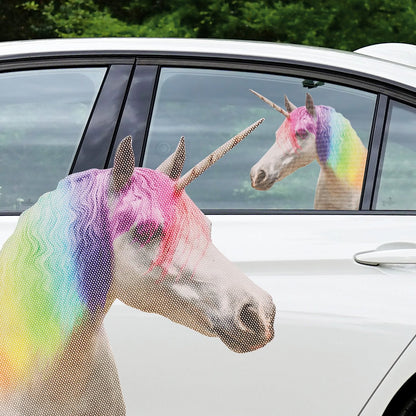 Raamsticker Unicorn 31x34 cm