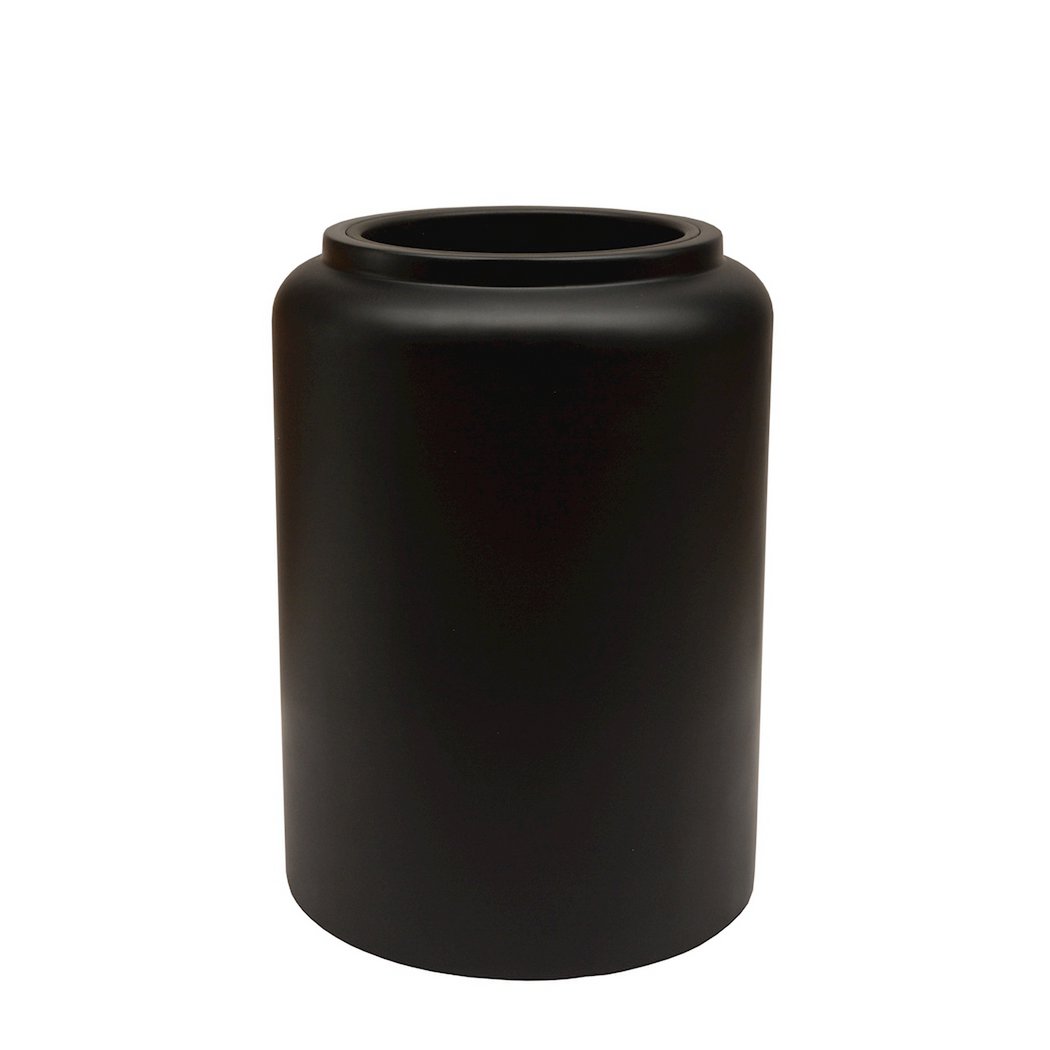 Plantenpot polyester Ø37x50 cm zwart