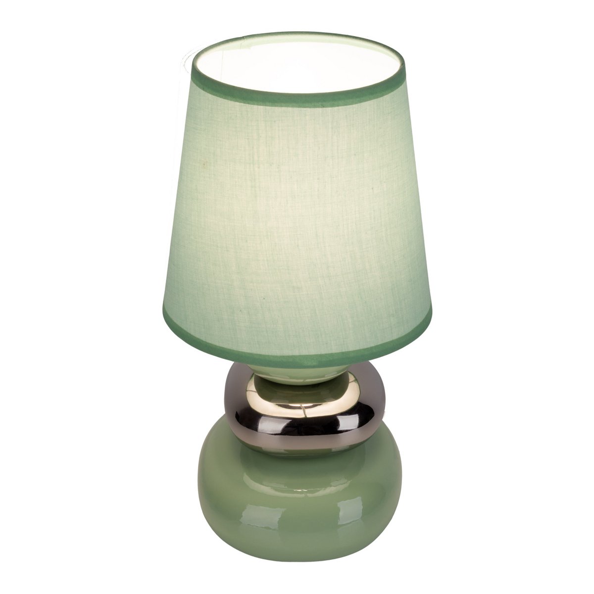 Ceramic table lamp "Stoney" Mint - Classic - Table Lay - - Mint - E14 - No information