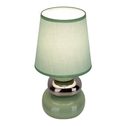 Ceramic table lamp "Stoney" Mint - Classic - Table Lay - - Mint - E14 - No information