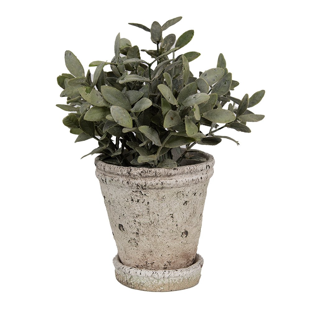 Flower Pot Ø 13x14 cm Beige Stone Planter