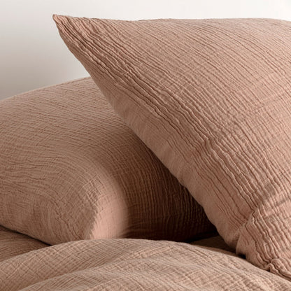 Dekbedovertrek katoen mousseline Sahara Roze