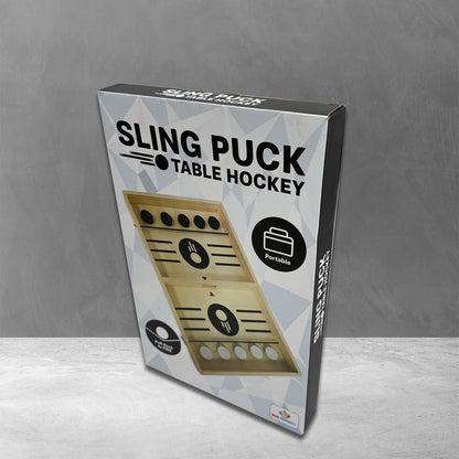 Slingpuck bordspel 35x22x2.5 cm hout