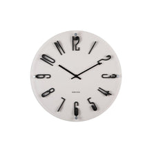 Wandklok 40 cm melamine grijs