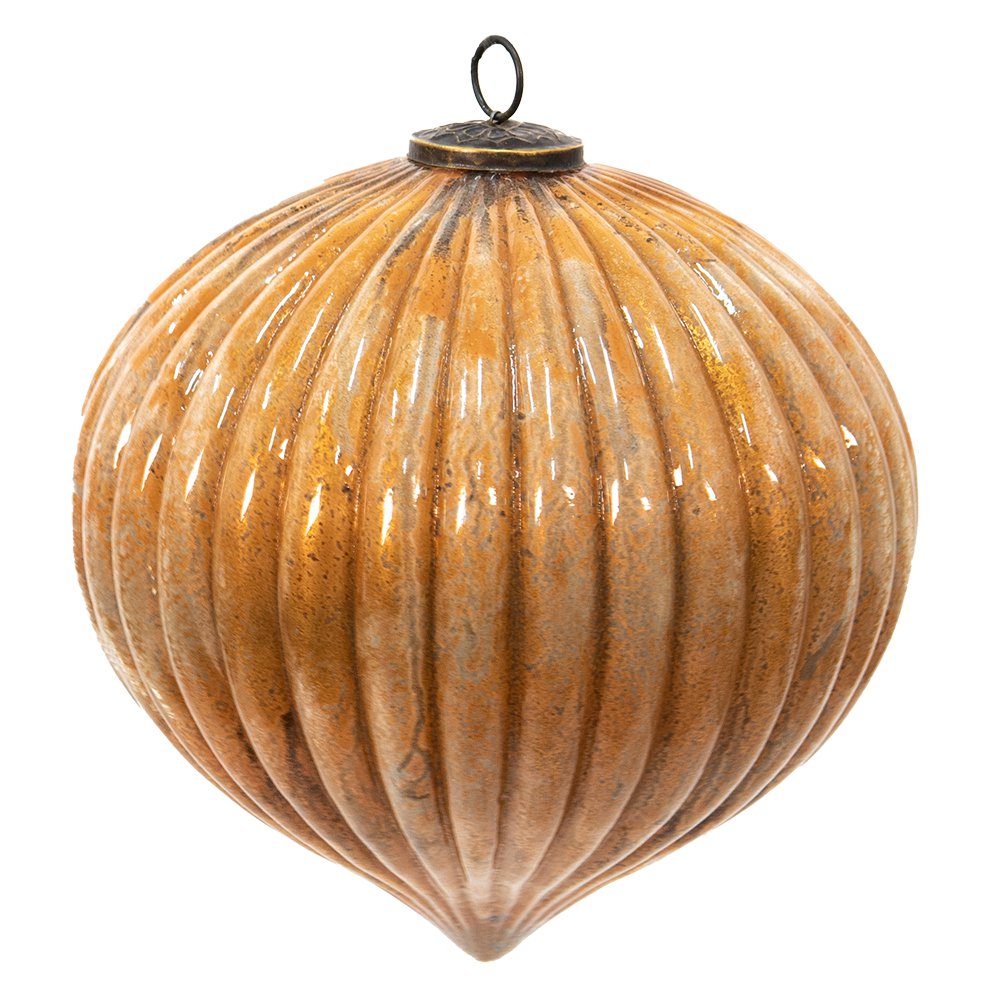 Kerstbal XL Ø 25 cm goud glas