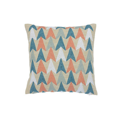 Kussenhoes 45x45 cm driehoekspatroon retro