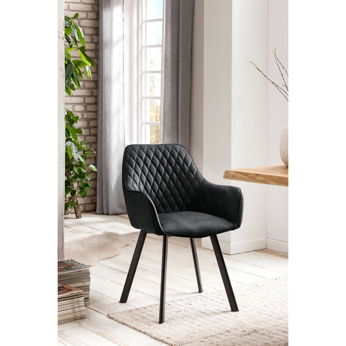 Fauteuils set 2 antraciet microvezel