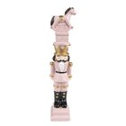Christmas Decoration Nutcracker 23 cm Pink Polyresin