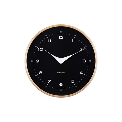 Wandklok Karlsson Osado Dome 30 cm zwart