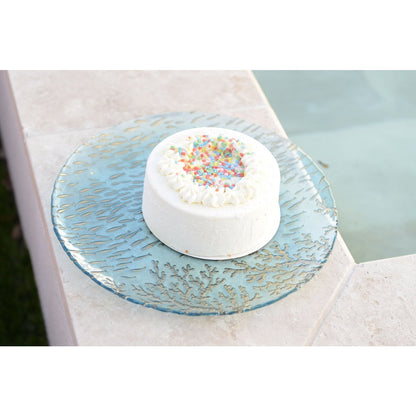 Wed Blue Presentation Plate 33x33x3cm