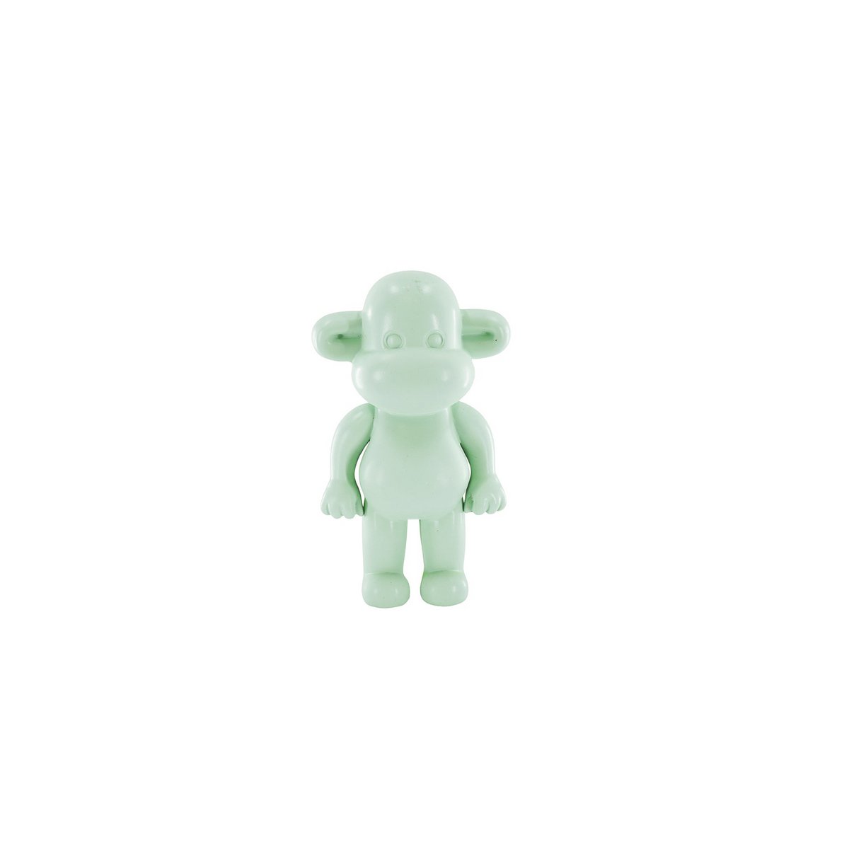 Ornament monkey figurine 11x7x19cm mintgreen polyresin