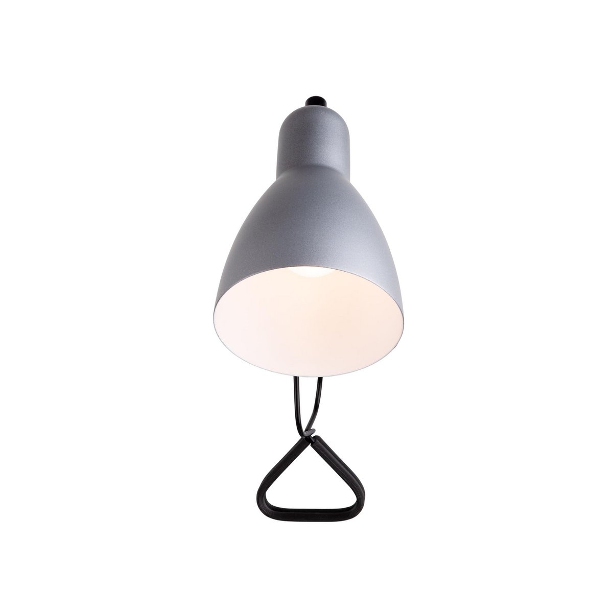 Klemtafellamp Mara zilver metaal 28 cm
