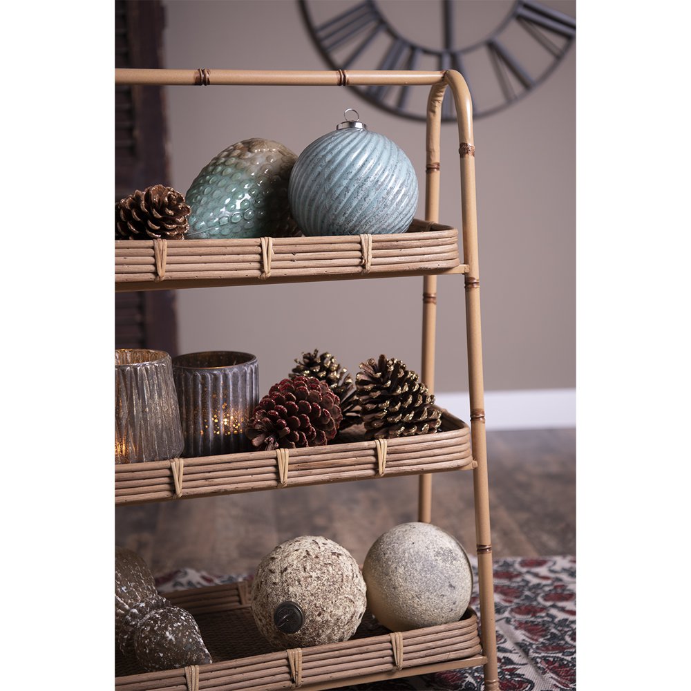Kerstbal XL 11 cm turquoise glas