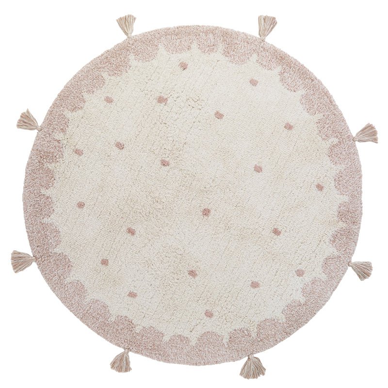 Kinderkleed rond 110 cm katoen stippen