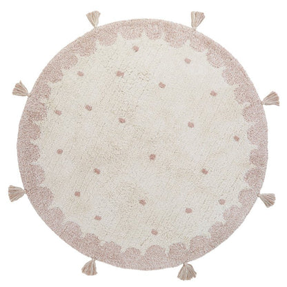 Kinderkleed rond 110 cm katoen stippen
