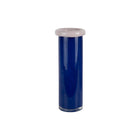 Vaas glas blauw 12x12x33 cm