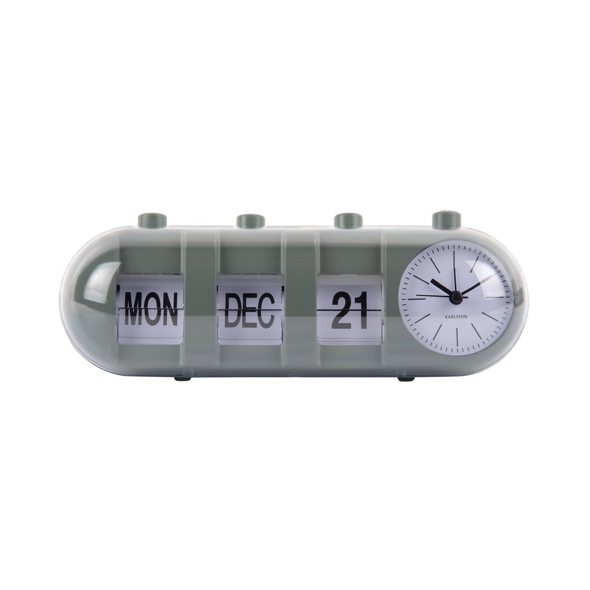 Alarm Clock Retro Tube Calendar Flip