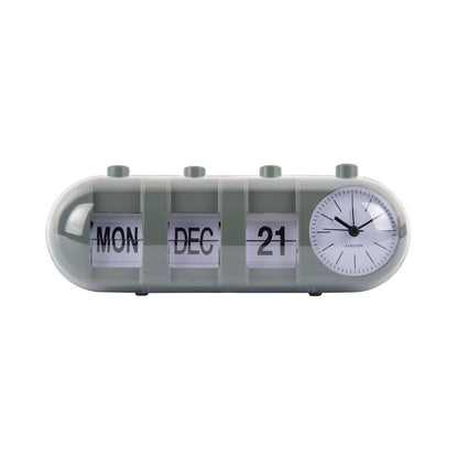 Alarm Clock Retro Tube Calendar Flip