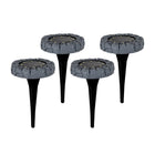 LED solar grondspot Kian Ø11.5 cm grijs