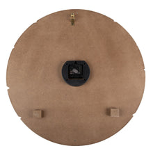Wandklok hout 59 cm zwart