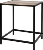 Bijzettafel 32.5x28x37.5 cm houtlook metaal