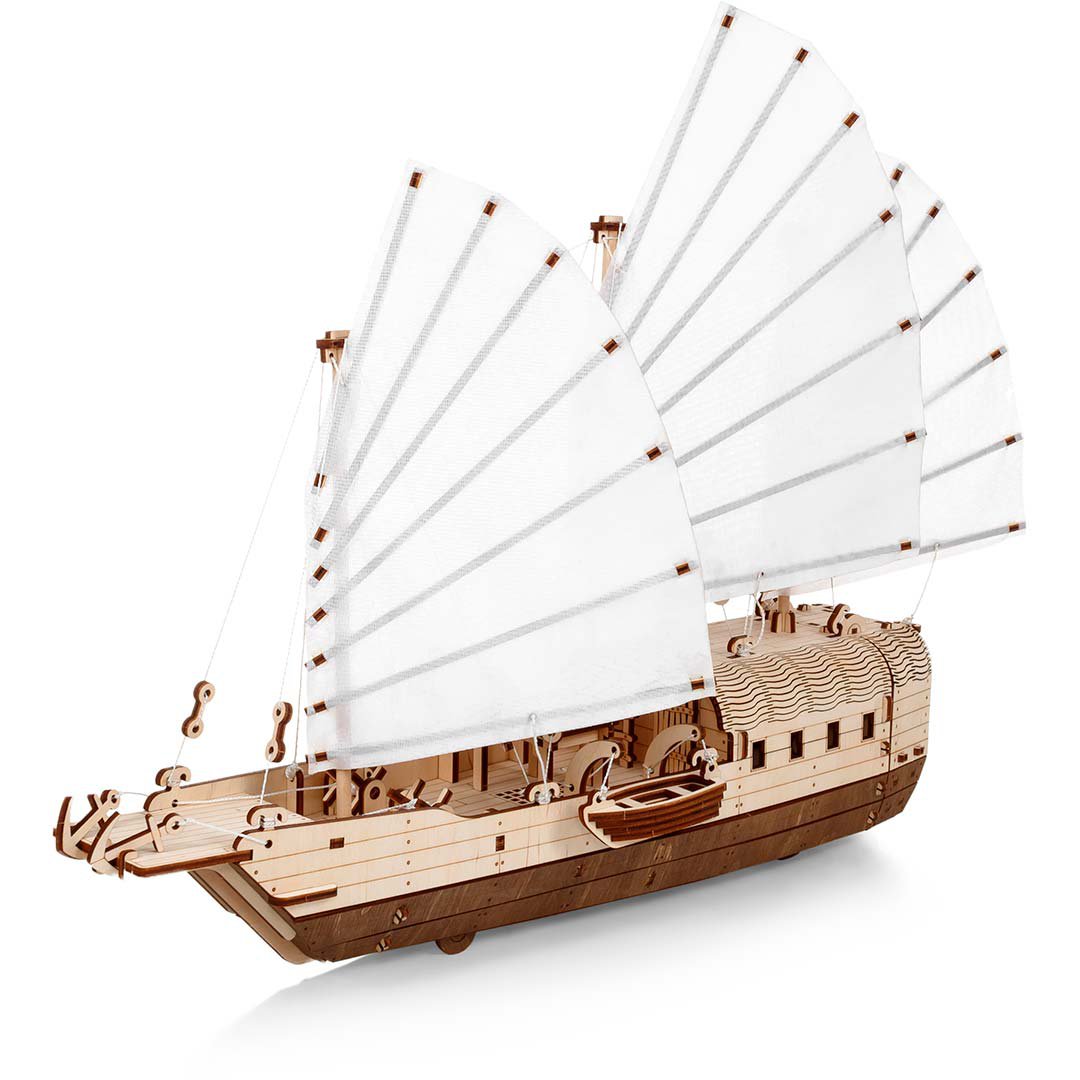 Houten puzzel 3D Djong 38,5x16,5x46,2 cm berkenmultiplex