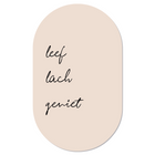 Wall oval live laugh enjoy