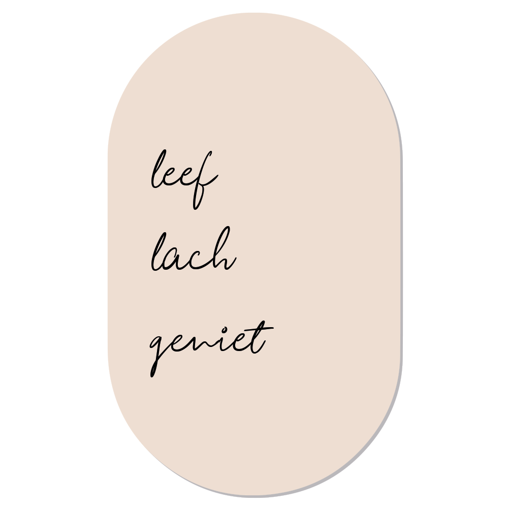 Wall oval live laugh enjoy