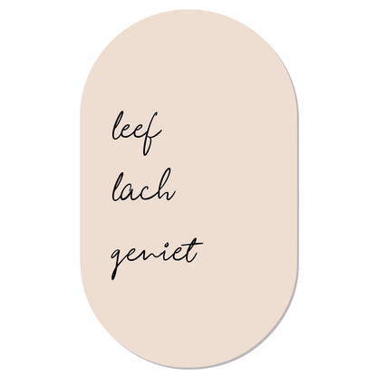 Wall oval live laugh enjoy