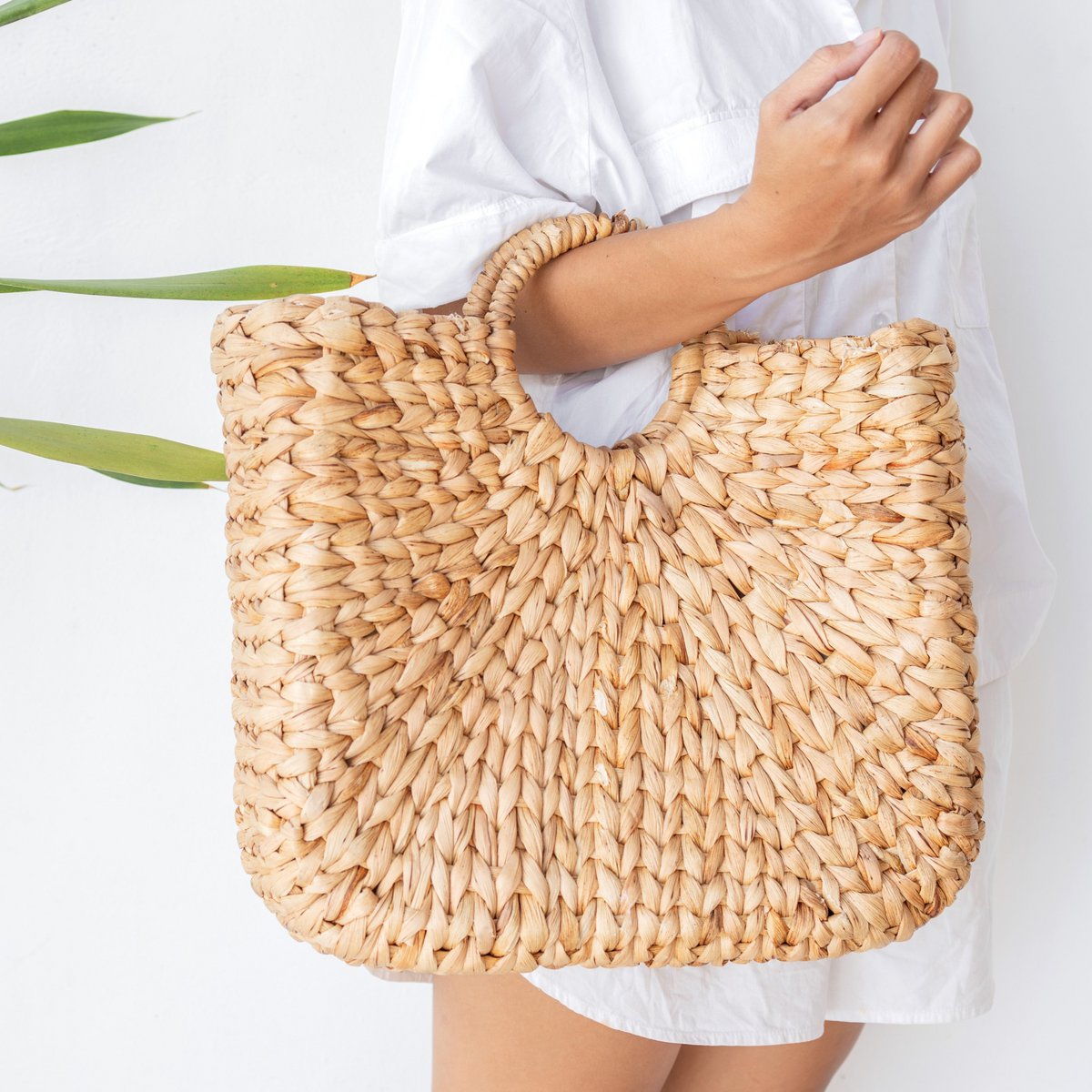 Woven summer bag | SAMBAS shopping bag made of water hyacinth