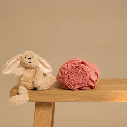 Kinder hoeslaken TENCEL twill blush 60x120 cm
