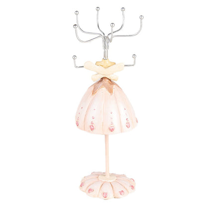 Juwelenhouder jurkje 7x19 cm roze