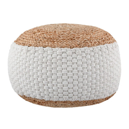 Jute Poef 50x50 Cm Decoratieve Moderne Kruk Voor Interieur