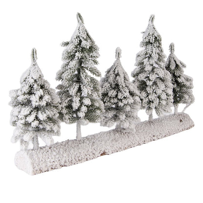 Mini Kunstkerstboom 40x8x25 cm Groen Hout
