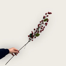 Red Berry | Silk artificial flower | Length 83cm 1pc