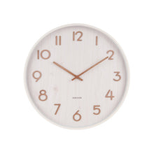 Wandklok notenhout 50 cm