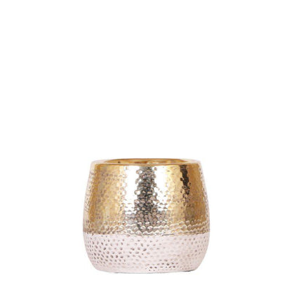 Plantenpot keramiek Ø9x10 cm goud