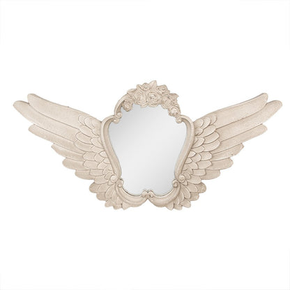 Wandspiegel 70x35 cm beige MDF