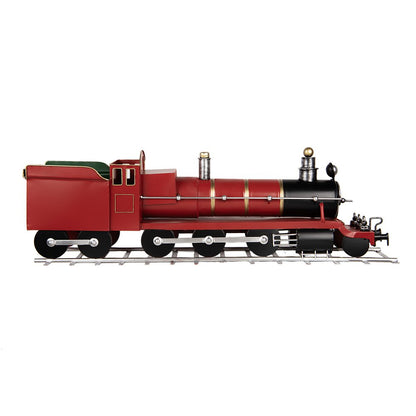 Decoratie Beeld Trein 86x18x27 cm Rood Metaal