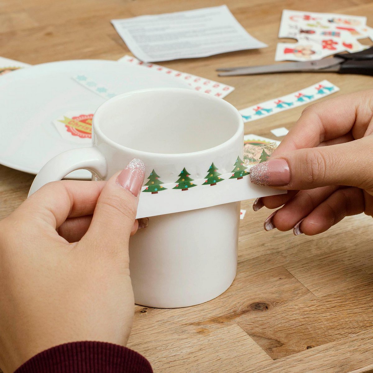 "Create a Christmas mug" (incl. sticker)