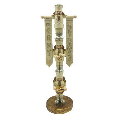 Nutcracker Figure 30 cm Beige Plastic Christmas Decoration
