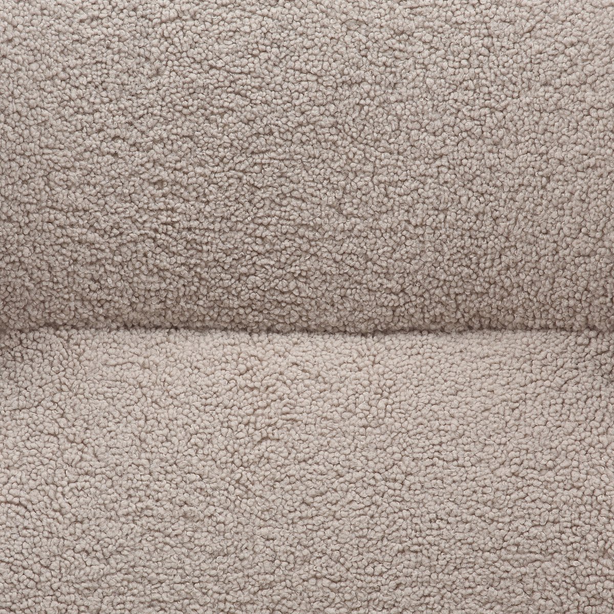 Fauteuil en kruk teddybont taupe