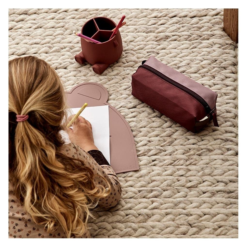 Etui 7,5x21x8,5 cm roségoud gerecycled polyester