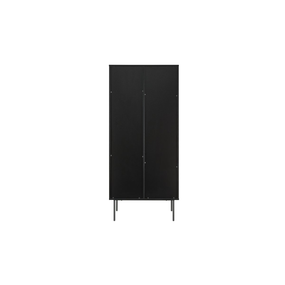 Vitrinekast 79x43x179 cm eikenfineer metaal
