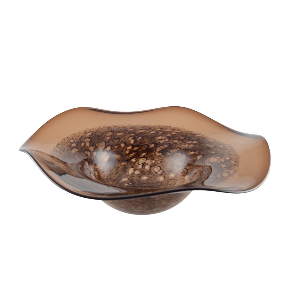 Brown Glass Decorative Cut 40x40x10 Interior
