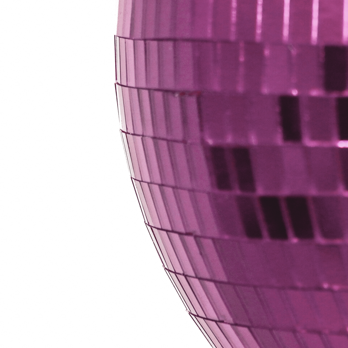 Kersthanger discobal foam roze 30x30x30 cm