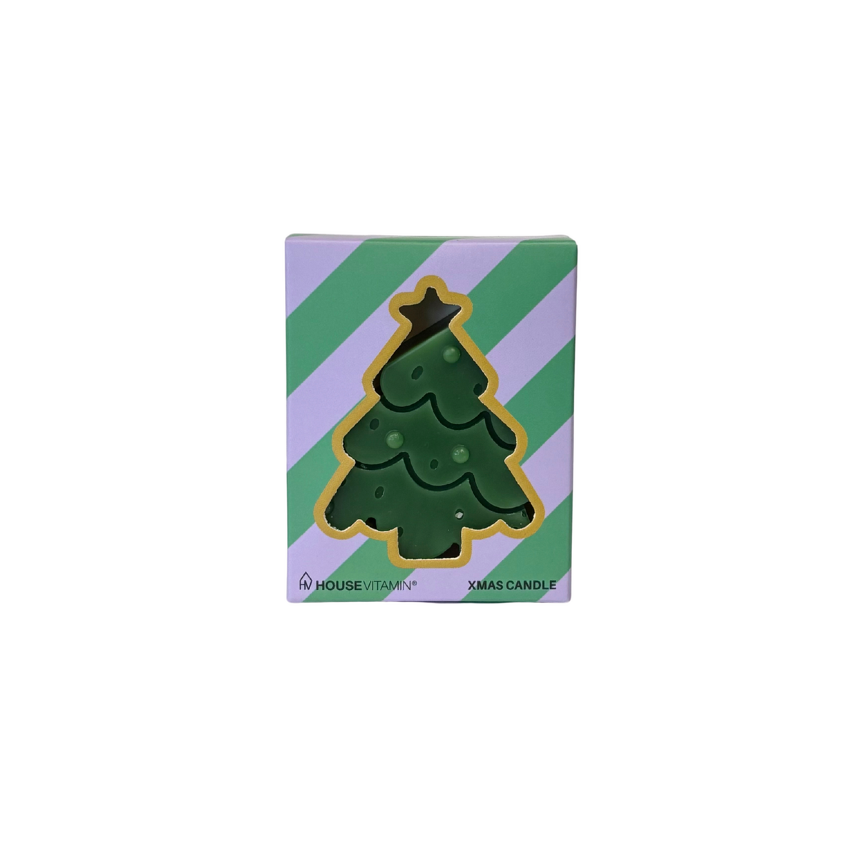 Kerstboomkaars groen 70 gram