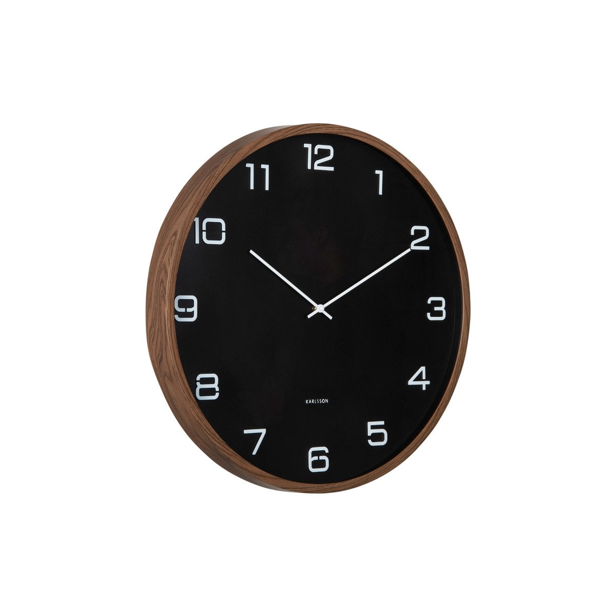 Wandklok 51 cm zwart plastic