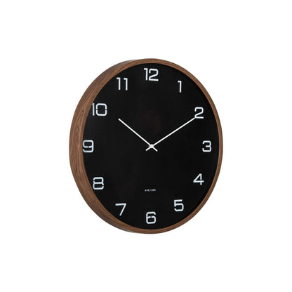 Wandklok 51 cm zwart plastic