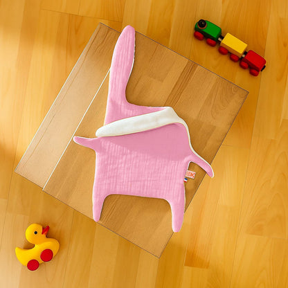 Pink organic cotton changing mat